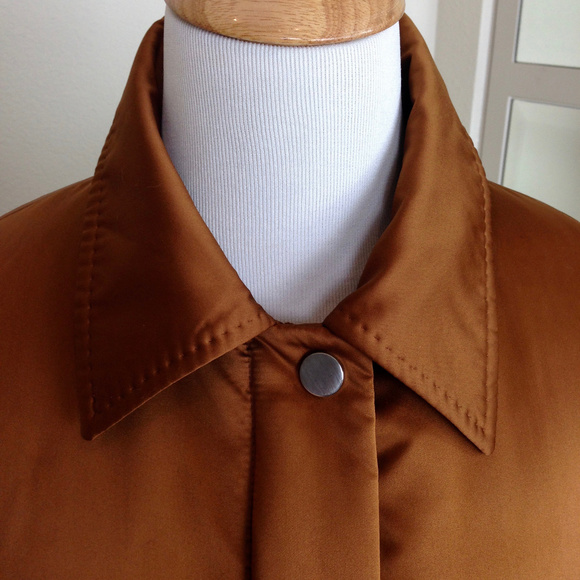 ADRIENNE VITTADINI Copper Down Mink Collar Jacket - Picture 6 of 8